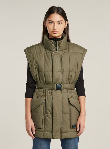 Belted Padded Vest
